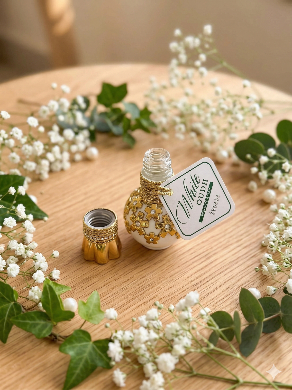 White Oud Attar Zenara