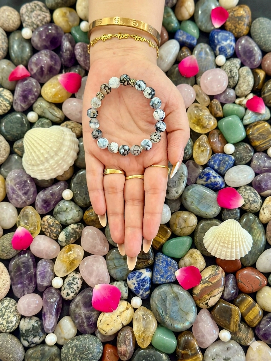 Dragon Vein Agate Bracelet Zenara