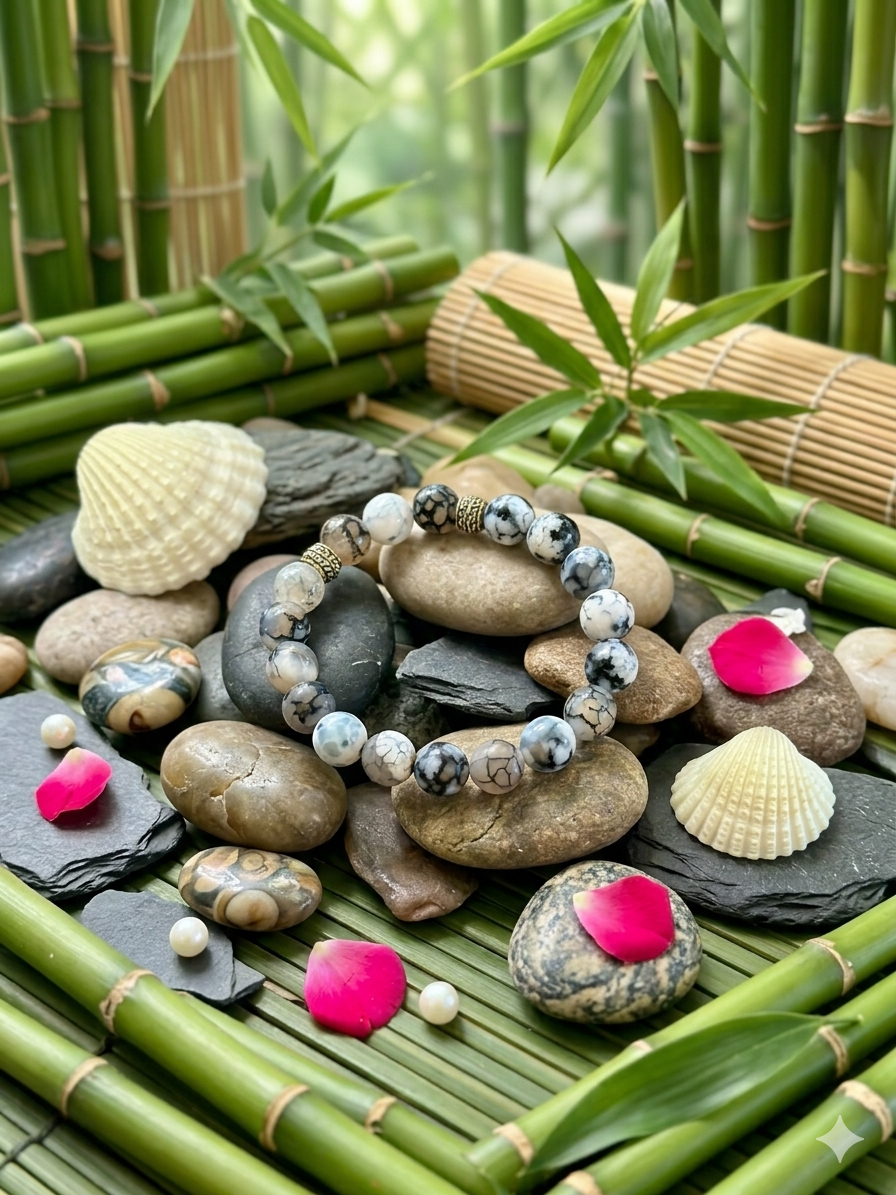 Dragon Vein Agate Bracelet Zenara