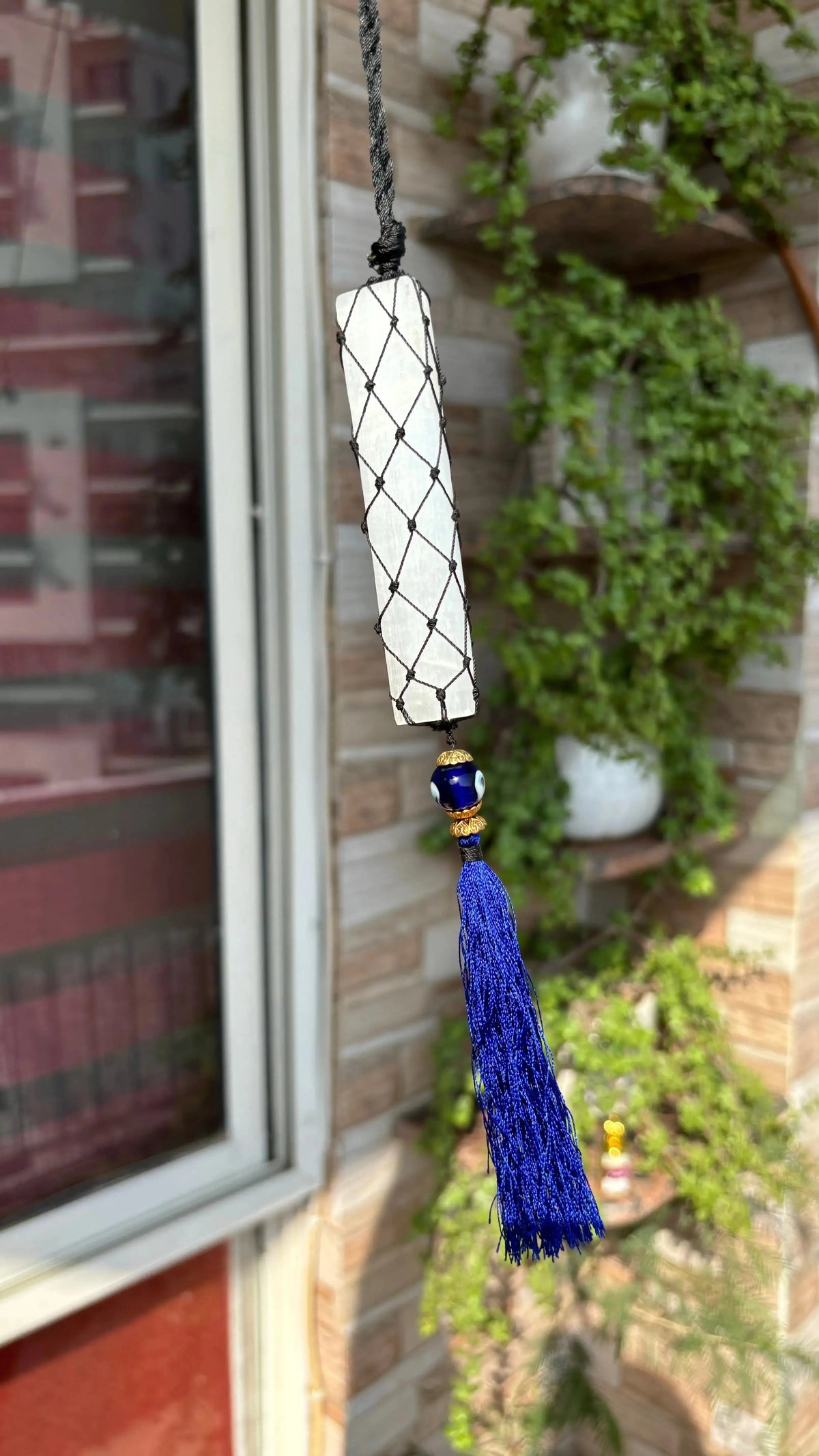 Selenite Evil Eye Hanging Zenara